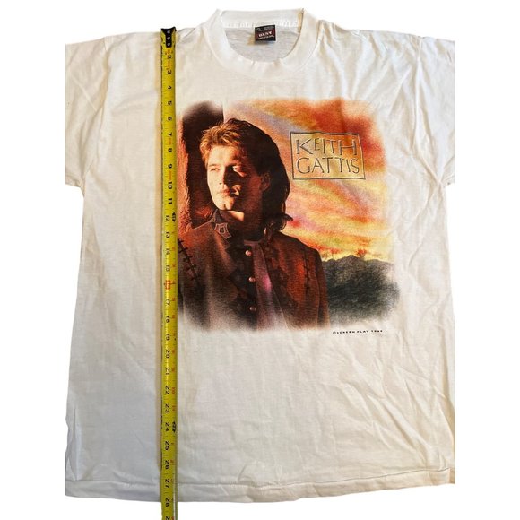 Vtg Fruit of the Loom Keith Gattis XL T-Shirt Single Stitch NWOT - Picture 5 of 9